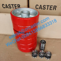 UC1850 Trolley Red PU Cast Iron Forklift Parts Jack Pallet Wheels